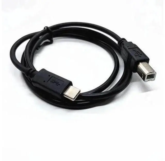 Main image of Braided USB-C to USB 2.0 B Printer Cable, Compatible with MacBook, Brother Printers & MIDI Controllers
