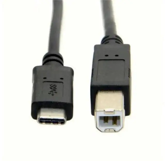 Alt view image 2 of 3 - Braided USB-C to USB 2.0 B Printer Cable, Compatible with MacBook, Brother Printers & MIDI Controllers