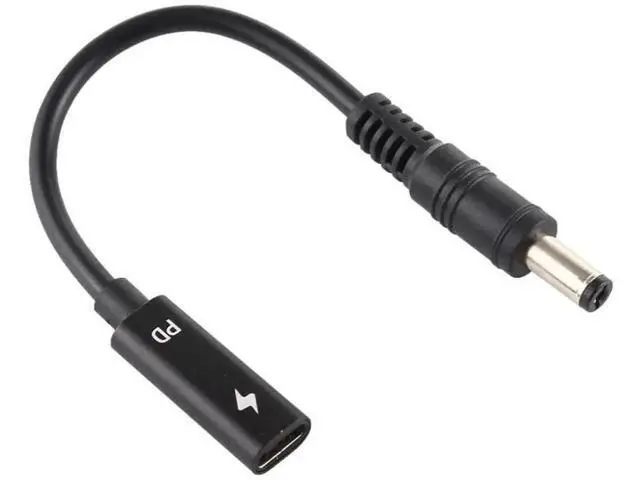 Alt view image 5 of 6 - USB-C PD Trigger to 5.5×2.1mm DC Barrel Power Charging Cable, Type-C Input to DC5521 Male Plug Power Conversion Cord