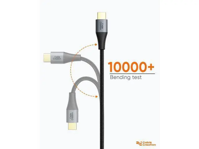 Alt view image 3 of 7 - 6.6FT Braided USB-C to USB-C Fast Charging & Data Sync Cable for Samsung Galaxy S22/S21/S20 Series, MacBook, iPad Pro 2020, Google Pixel
