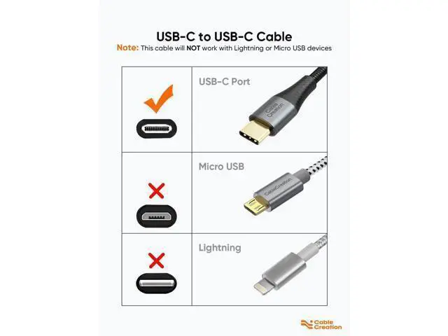 Alt view image 7 of 7 - 6.6FT Braided USB-C to USB-C Fast Charging & Data Sync Cable for Samsung Galaxy S22/S21/S20 Series, MacBook, iPad Pro 2020, Google Pixel