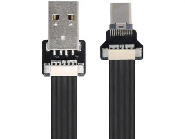 Alt view image 7 of 7 - 0.5M Flat Ribbon USB-A Male to USB-C Male Flex Extension Cable | USB2.0 Flexible Thin Cord
