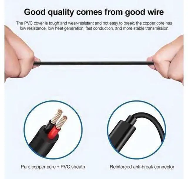 Alt view image 2 of 6 - Type-C PD to 7.9×5.5mm DC Barrel Power Charging Cable, USB-C Input to DC Male Plug Conversion Cord