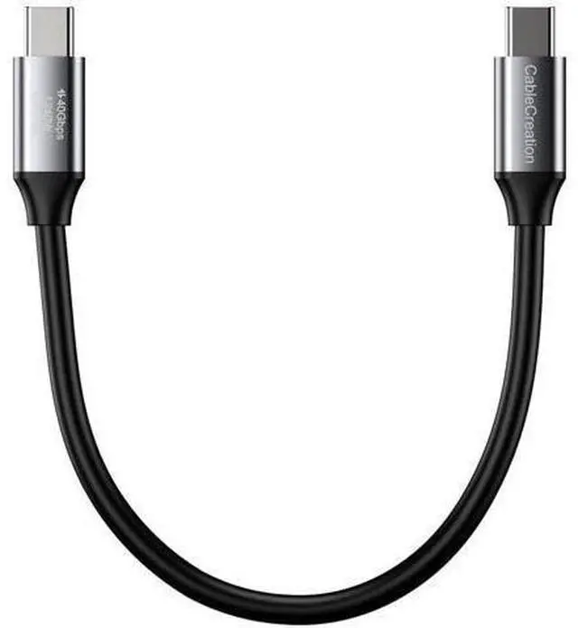 Main image of 0.5FT Short USB4 / Thunderbolt 4 Cable, 40Gbps Data, 240W PD Charging & 8K@60Hz Video Cord Compatible with TB3, TB4 and All USB-C Devices