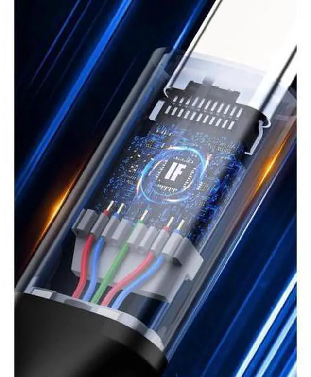 Alt view image 7 of 7 - 0.5FT Short USB4 / Thunderbolt 4 Cable, 40Gbps Data, 240W PD Charging & 8K@60Hz Video Cord Compatible with TB3, TB4 and All USB-C Devices