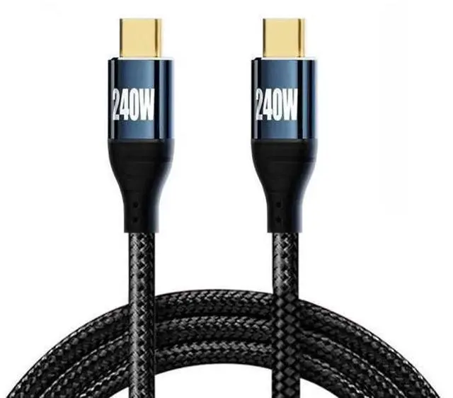 Alt view image 6 of 7 - 100CM 240W PD Type-C Male to Male Cable | 48V5A Max Power, USB2.0 480Mbps Data Cord for Laptops, Tablets & Smartphones