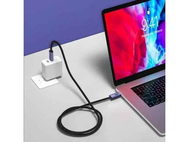 Alt view image 3 of 7 - 100CM USB4 Gen2 Type-C Male to Male Cable | 20Gbps Data & 100W(20V/5A) PD Fast Charging Cord for Laptop, Tablet & Smartphone