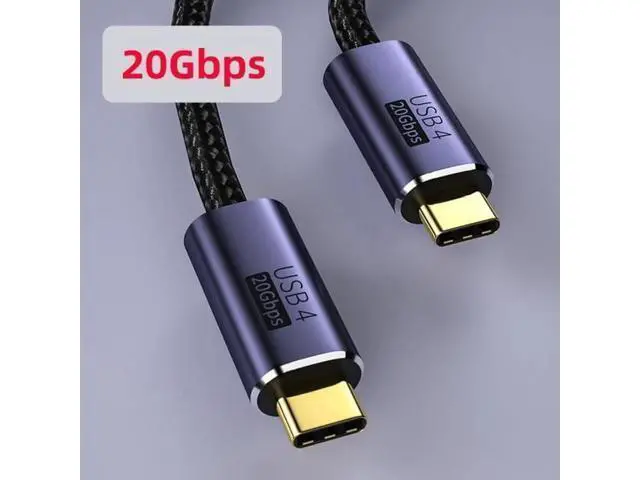 Alt view image 4 of 7 - 100CM USB4 Gen2 Type-C Male to Male Cable | 20Gbps Data & 100W(20V/5A) PD Fast Charging Cord for Laptop, Tablet & Smartphone