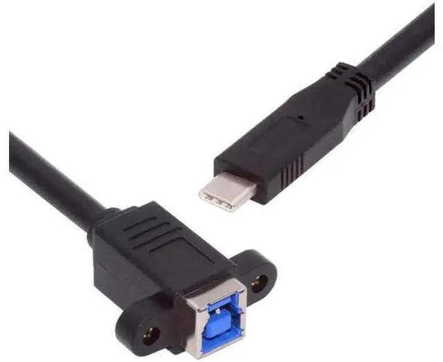 Main image of 30cm USB3.0 Type-C Male to Type-B Female Extension Cable | 5Gbps High Speed Cord for External SSD, Hard Drive & Digital Camera
