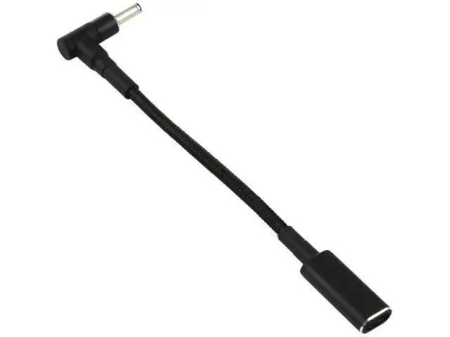 Alt view image 2 of 5 - Right Angle 4.0×1.35mm DC to USB-C Nylon Braided PD Trigger Cable | 100W, 18.5V~20V Fixed Output