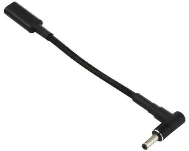 Alt view image 5 of 5 - Right Angle 4.0×1.35mm DC to USB-C Nylon Braided PD Trigger Cable | 100W, 18.5V~20V Fixed Output