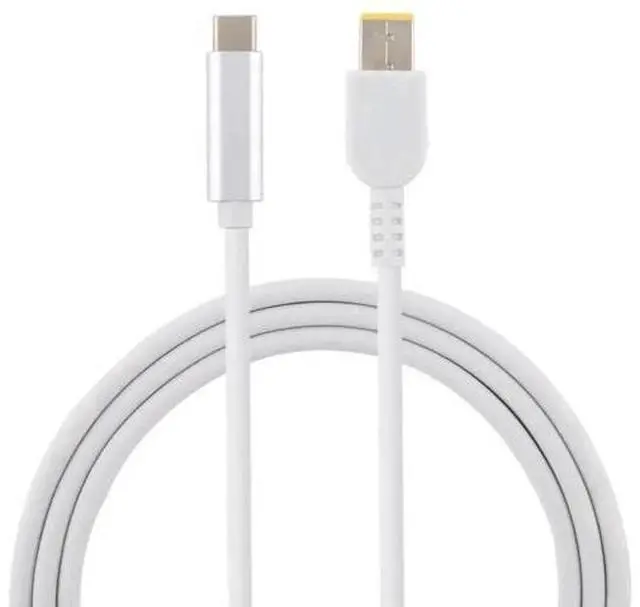 Main image of 1.5m White USB-C to Big Square Tip PD Laptop Charging Cable for Lenovo ThinkPad / ThinkBook / Xiaoxin Notebooks