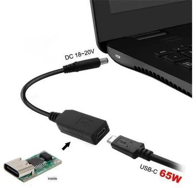 Alt view image 7 of 7 - USB3.1 Type-C to Dual DC 5.52.1mm & 5.52.5mm PD Emulator Trigger Cable | Fixed 20V Output for DC Port Laptops