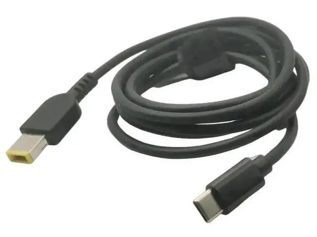 Alt view image 2 of 3 - 1.5M 65W USB-C PD to Rectangle 11.0×4.5mm Laptop Charging Cable for ThinkPad X1 Carbon