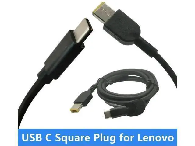 Alt view image 3 of 3 - 1.5M 65W USB-C PD to Rectangle 11.0×4.5mm Laptop Charging Cable for ThinkPad X1 Carbon