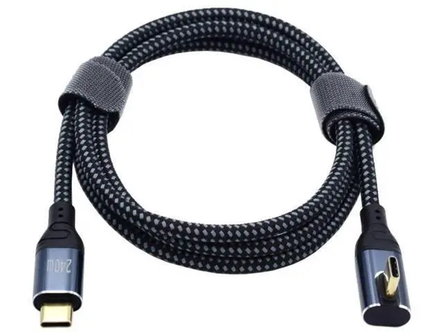 Alt view image 6 of 6 - 0.5M 90 Degree Right Angle USB C to USB C Cable, 240W 48V 5A PD Fast Charging Cord, 480Mbps Data Transfer Compatible with 100W/USB2.0 for Laptops Phones
