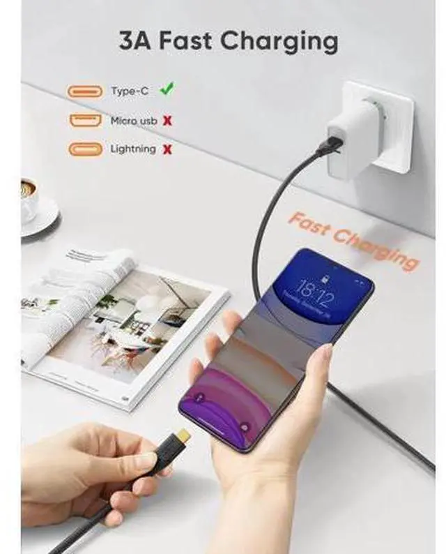 Alt view image 7 of 7 - CableCreation USB A to USB-C Short Cable 1FT/0.3M|USB3.2 Gen2 10Gbps High Speed Cord, 3A Charging & Android Auto for External SSD, MacBook, Galaxy S21, iPhone 15/16 Series