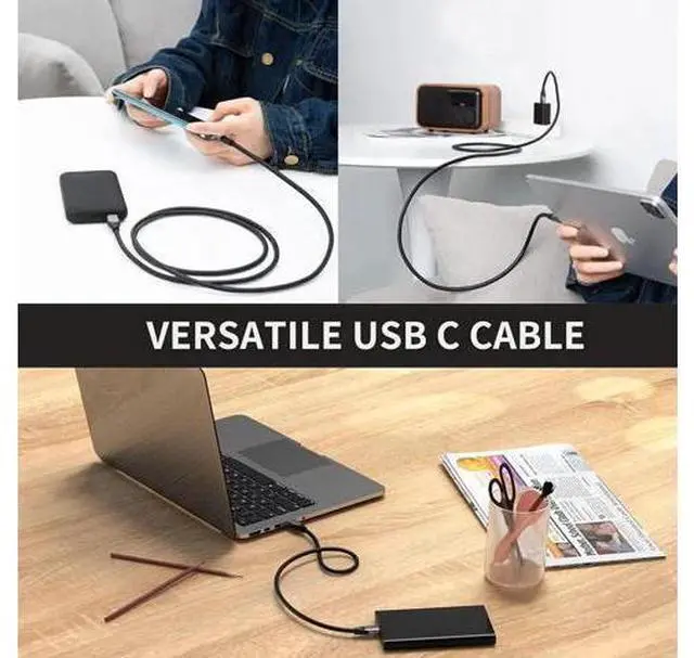 Alt view image 4 of 7 - CableCreation USB A to USB-C Cable 3.3FT/1.0M, USB3.2 Gen2 10Gbps High Speed Cord, 3A Charging & Android Auto Compatible with External SSD, MacBook, iPad, Galaxy S23/S24 Ultra
