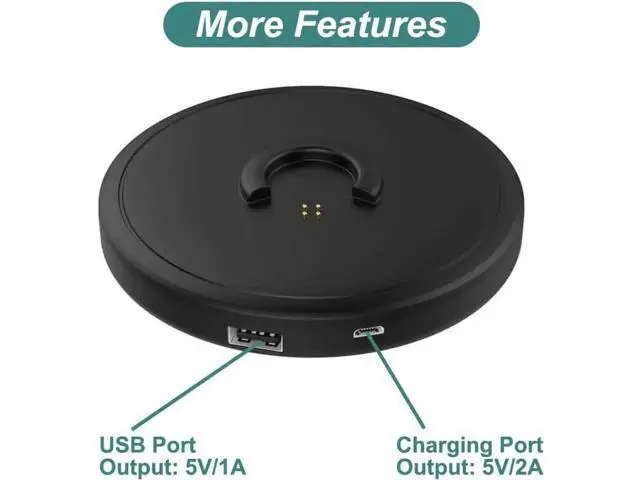 Alt view image 7 of 7 - Charging Cradle Dock with 1M/3.3FT USB Cable for Bose SoundLink Revolve / Revolve+ / Revolve Series II Portable Bluetooth Speaker, Replacement Charging Base Stand for Bose Revolve Speaker
