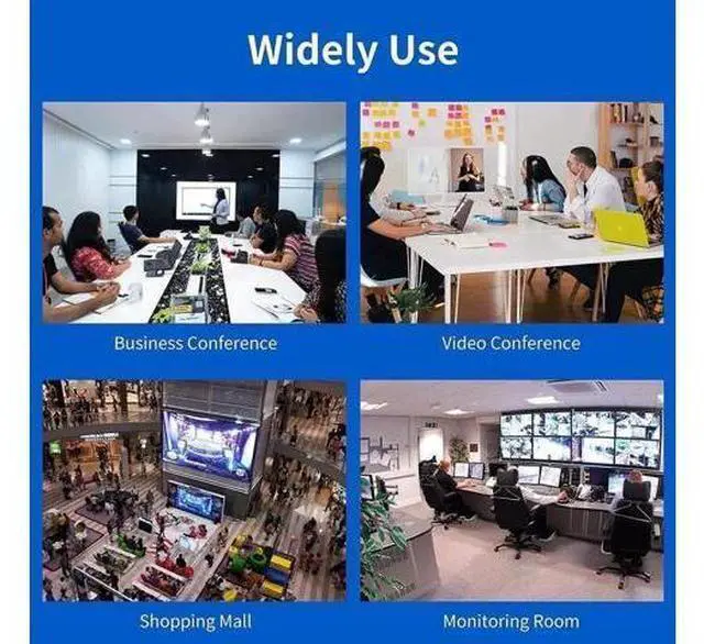 Alt view image 7 of 7 - 4 Port 4x1 DisplayPort KVM Switch 4K@60Hz, USB DP KVM Switcher for 4 PCs Share Monitor Keyboard Mouse USB 2.0 Devices, 4 USB Cables Included