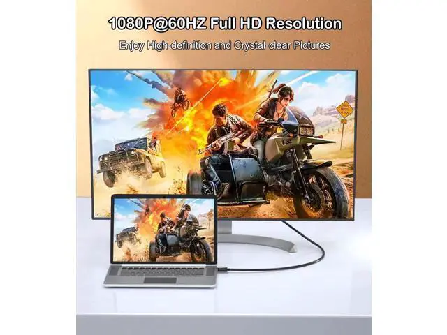 Alt view image 6 of 7 - 5 Pack 6FT DisplayPort to VGA Cable, DP to VGA 1080P@60Hz Video Cord for PC Laptop to Monitor Projector, Unidirectional Only