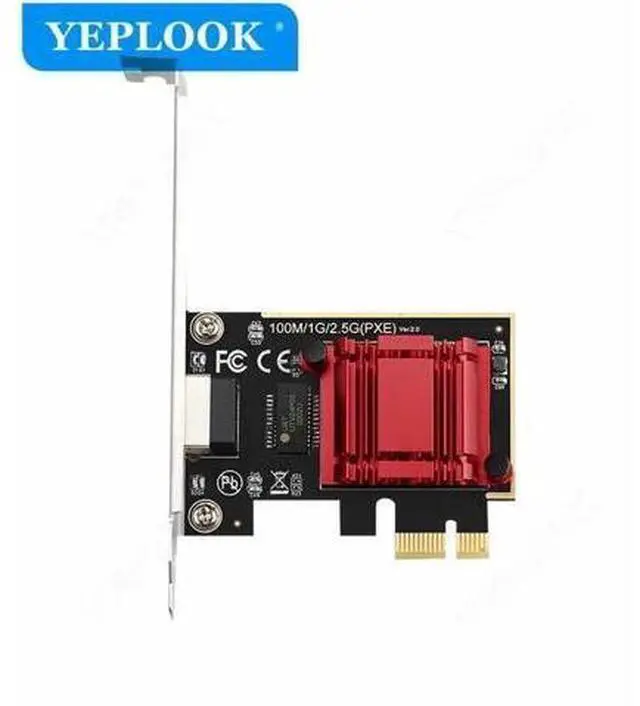 Main image of PCIe x1 2.5Gbps Ethernet Network Card with Heat Sink, RTL8125 Chip Single RJ45 2500Mbps Gigabit LAN Adapter for Desktop Gaming PC