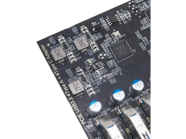 Alt view image 3 of 4 - PCIe X4 USB 3.2 Gen2 Expansion Card, 8-Port USB Hub (4×USB-A + 4×USB-C) 10Gbps PCI Express Adapter for Desktop PC