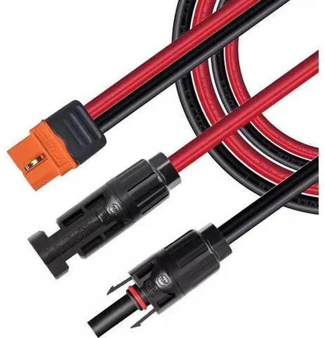 Main image of AJMRTC MC4 to XT60i Cable, 12AWG 1.5M(4.92FT) Solar Panel Adapter Wire, MC4 Male Female to XT60i-F Female Connector Extension Cord for Portable Power Station, Solar Generator, Off-Grid Solar System