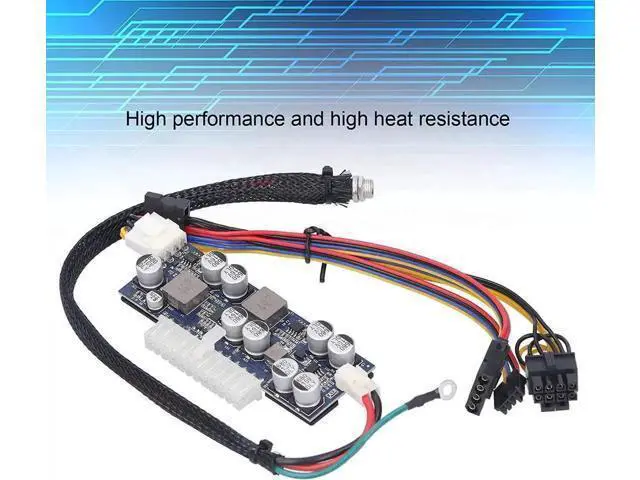 Alt view image 6 of 6 - LDA300WL Power Supply Adapter Board, Straight Plug 12V 300W Desktop Converter for Small ATX Mainboard, Overload & Short Circuit Protection