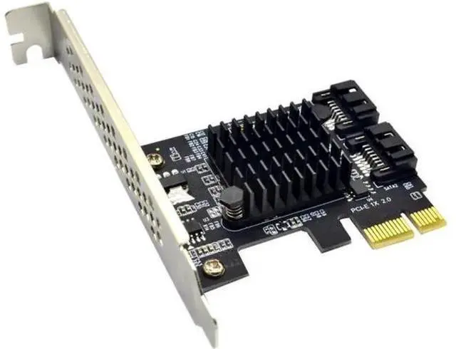 Alt view image 2 of 4 - Marvell 88SE9125 PCIe SATA 3.0 Controller Expansion Card, PCI Express SATA Port Multiplier Add On Storage Adapter Card