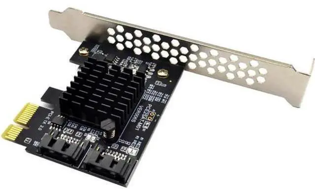 Alt view image 4 of 4 - Marvell 88SE9125 PCIe SATA 3.0 Controller Expansion Card, PCI Express SATA Port Multiplier Add On Storage Adapter Card