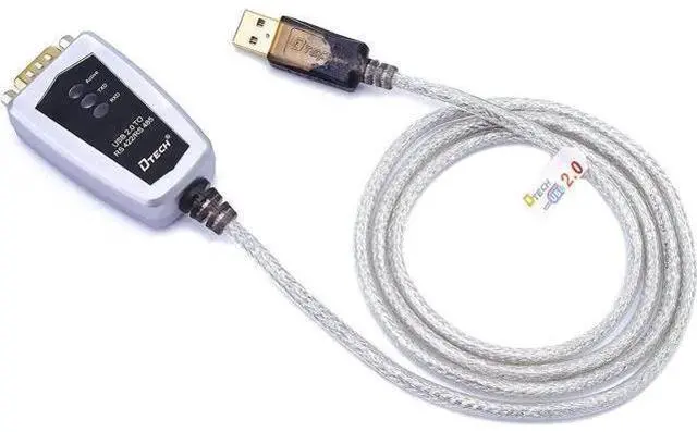 Main image of DTECH USB to RS422 RS485 Serial Adapter Cable FTDI Chip Multi OS Support Windows Mac 16.4FT Long Cable