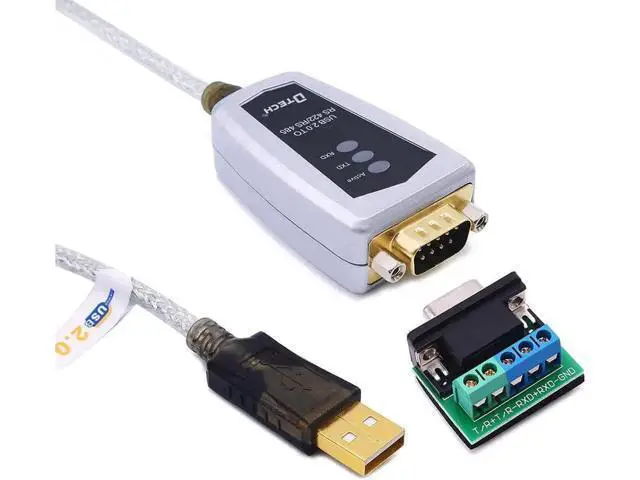 Alt view image 3 of 7 - DTECH USB to RS422 RS485 Serial Adapter Cable FTDI Chip Multi OS Support Windows Mac 16.4FT Long Cable