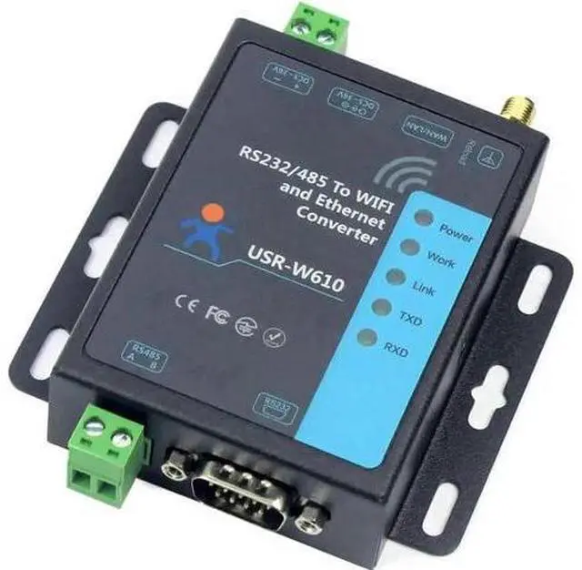 Main image of USR-W610 Serial to WiFi Ethernet Converter RS232 RS485 Wireless TCP/IP Serial Device Server