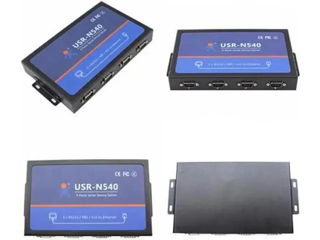 Alt view image 3 of 7 - USR-N540 4-Port Serial to Ethernet Converter RS232 RS485 RS422 to TCP/IP RJ45 Modbus RTU Gateway Serial Device Server