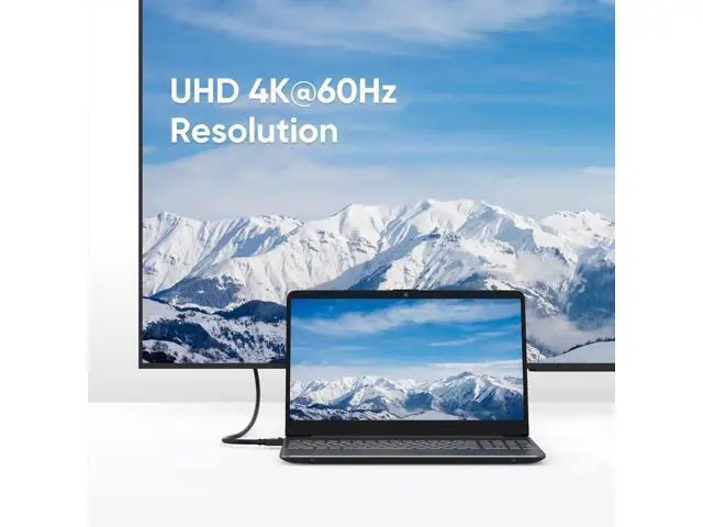 Alt view image 5 of 7 - 2 Pack Black 10FT/3M DP 1.2 Male to Male DisplayPort Cable, 4K@60Hz 2K@144Hz High Speed DP Video Cord for PC, Laptop, Monitor and Projector