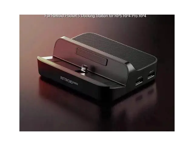 Alt view image 2 of 7 - 7In1 Docking Station for Retroid Pocket 5, USBC Dock with 4K@60Hz HDMI, Gigabit LAN, 3×USB3.0, 2×USB2.0, PD Charging, RP5/RP4 Pro/RP4 Gaming Console Dock Accessories