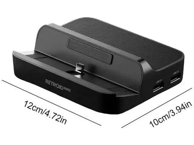 Alt view image 7 of 7 - 7In1 Docking Station for Retroid Pocket 5, USBC Dock with 4K@60Hz HDMI, Gigabit LAN, 3×USB3.0, 2×USB2.0, PD Charging, RP5/RP4 Pro/RP4 Gaming Console Dock Accessories