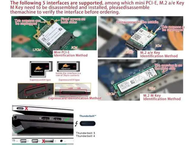 Alt view image 3 of 5 - Beast Series EXP GDC External PCIe eGPU Dock for Laptops, Mini PCI-E Version External Graphics Card Station, No Built-in Power Supply, Supports Mini PCI-E & M.2 A Key
