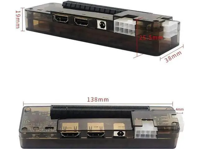 Alt view image 4 of 7 - EXP GDC Beast Series M.2 M Key External GPU Dock, Laptop PCIe External Graphics Docking Station, Mini PCI-E & M.2 A Key Compatible, Power-Free Version