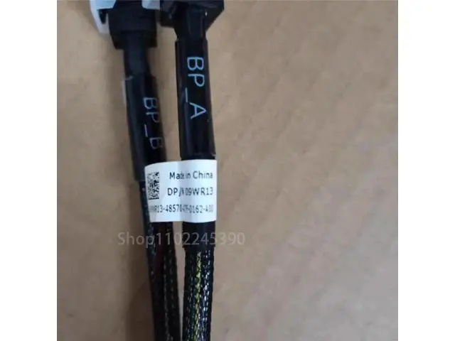 Alt view image 2 of 2 - 9WR13 09WR13 Dual SFF-8643 SAS RAID Hard Drive Cable for Dell PowerEdge T630 Tower Server Array Card to Backplane