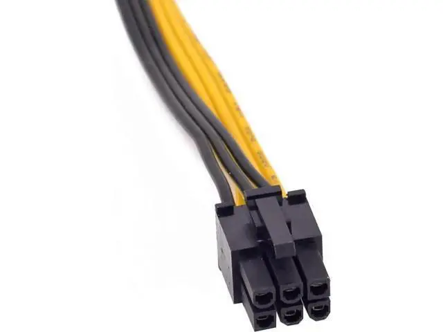 Alt view image 2 of 6 - 6 Pack 80cm PCIe 6Pin to 6+2 Pin GPU Power Cable, PCI Express 6/8 Pin Converter Cord for BTC Mining Rigs & Server Graphics Cards