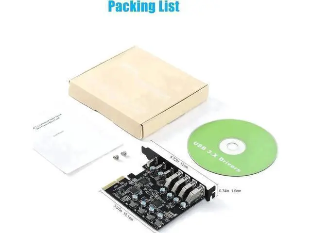 Alt view image 5 of 7 - 7-Port PCIe USB 3.2 Gen2 Expansion Card, 10Gbps High Speed PCI Express Hub Adapter (3×USB-C + 4×USB-A) with Stable Power Circuit for Desktop Motherboard