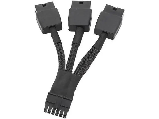 Alt view image 6 of 6 - 12VHPWR 12Pin to 3×8Pin PCIe GPU Power Adapter Cable for RTX 3060Ti/3070/3080/3090