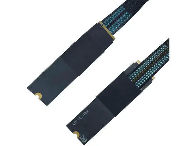 Alt view image 2 of 6 - 50cm/1.6ft PCIe 4.0 M.2 M-Key to SFF-8639 U.2 NVMe Cable Adapter with 15Pin SATA Power Supply