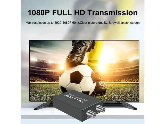 Alt view image 4 of 7 - HDMI to SDI Converter Adapter, 1080P HDMI Input to Dual 2 SDI Outputs, Supports SD-SDI HD-SDI 3G-SDI for SDI Monitor HDTV Broadcast Equipment