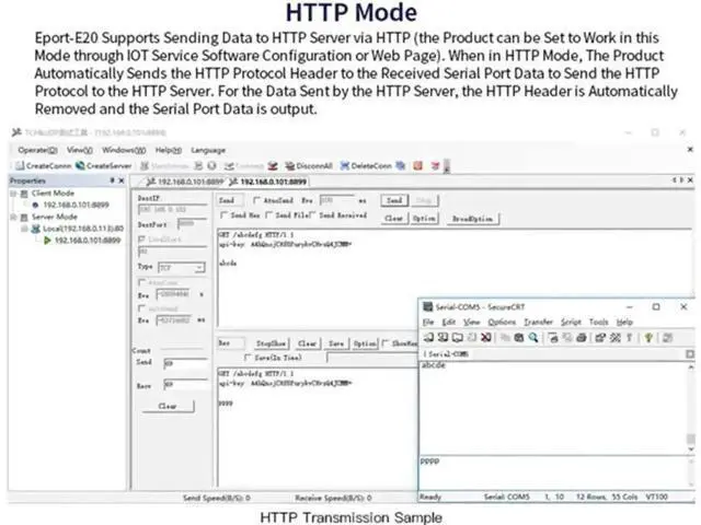 Alt view image 2 of 6 - 5 Pack Eport-E20 TTL Serial to Ethernet Embedded Module, FreeRTOS TCP/IP Network Server Converter, 3.3V MCU Serial Module Supports DHCP & Telnet for Embedded IoT Projects