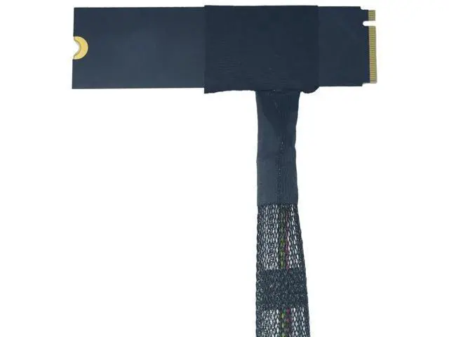 Alt view image 2 of 4 - PCIe 5.0 M.2 NVMe to SFF-8639 U.2 Adapter Cable with 15Pin SATA Power, Bottom Side Exit Design, 1.6FT / 50CM M.2 to U.2 SSD Converter Cord