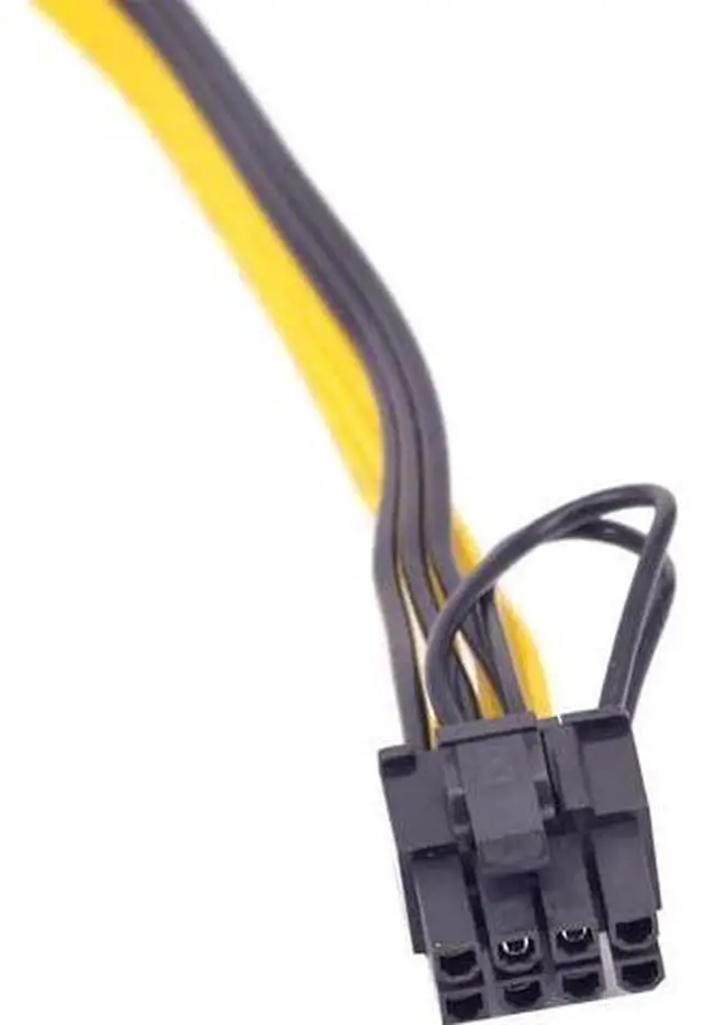 Alt view image 6 of 6 - 6 Pack 70cm PCIe 6Pin to 6+2 8Pin GPU Power Conversion Cable, Male to Male PCI Express Graphics Card Power Cord for Mining Rig & Server Hardware