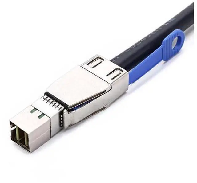 Alt view image 2 of 6 - 2PCS 3.3FT Internal HD Mini SAS SFF-8644 to 4 SFF-8482 Cable with IDE Power Cord, Internal SAS Storage Cable for Server RAID Card Hard Drive Expansion